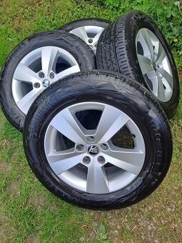Alu kola 5x112 originál Škoda 215/60 R16