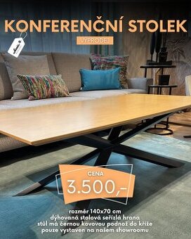 Stylový konferenční stolek - VÝPRODEJ