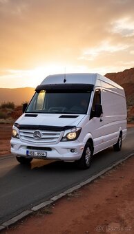 Mercedes Sprinter-Camp rohové sezení,ležení