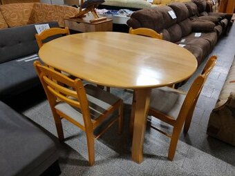 Jídelní set - oválný stůl + 4 židle