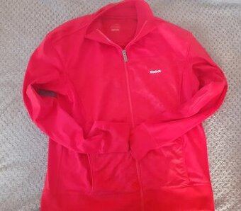 Sportovní červená Reebok mikina, M - 1