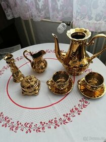 Zlatý porcelán - souprava čaj - 1