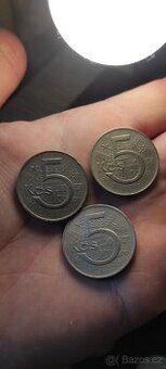5 korun 1975 Patina