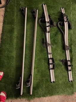 Střešní nosiče Atera + 2  držáky na kolo thule