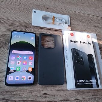 Xiaomi Redmi Note 14 8GB/256GB Black -Záruka Datart