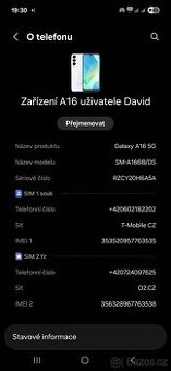 Samsung galaxy A16  5G v TOP stavu