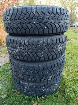 Zimní pneumatiky a 185/65 R14 vzorek 7mm s disky 4x108 - 1