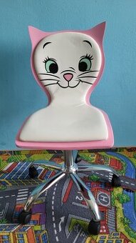 Kolečková židle - kočka