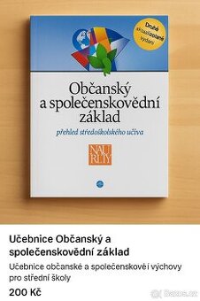 Občanský a společenskovědní základ – přehled učiva, nová