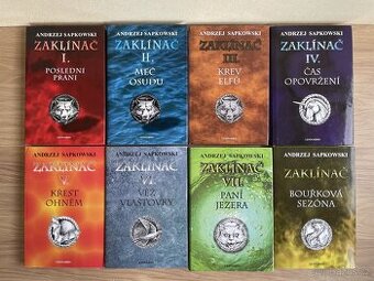 Zaklínač - 8 knih - pevná vazba s přebaly