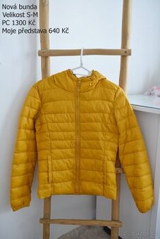 Hořčicová dámská nová bunda