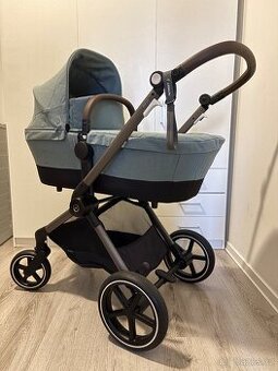 Kočárek Cybex Eos Lux Sky Blue dvojkombinace + autosedačka