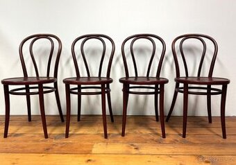 Zánovní židle TON č. 18 IHNED K POUŽITÍ - 4 kusy