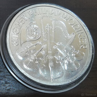 Stříbrná mince Wiener Philharmoniker 1 oz – stříbro 999