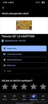 Televize 65" LG 65UP7500
