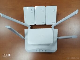 router D-link R15 + 3x AP + switch 1Gb