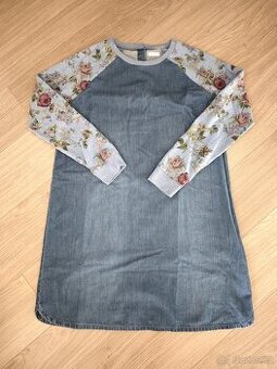 Dívčí bavlněné šaty NEXT vel.164 TOP