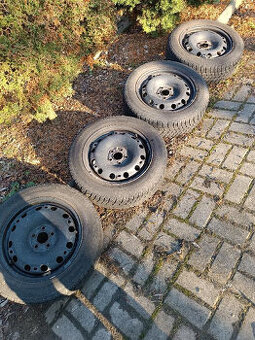 4 zimní ocel. kola "15 Škoda Fabia2, Rapid 5x100 1500Kč