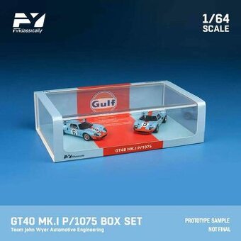 1/64 - Boxset Ford GT40 Gulf team
