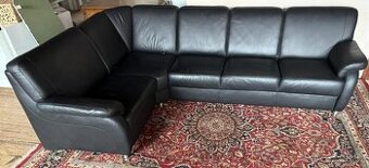 Moderní kožená rohová sedací souprava,6356