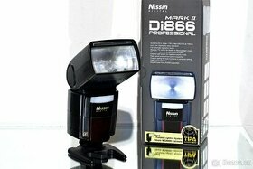 Blesk Nissin Di866 II pro Nikon + 4x baterie Eneloop
