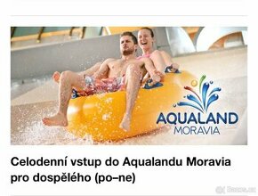 Celodenní vstupenka Aqualand Moravia 30.4.