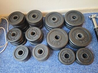 Litinové závaží 1.25kg, 6 kusů, 30mm - 1