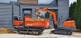 Kubota KC-100,Pásový třístranný sklápěč,dempr,dumpr,damp