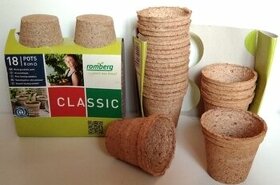 Rašelinové květináče na sadbu kulaté - 1