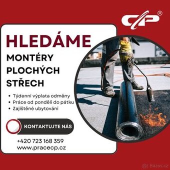 Práce v Německu s TÝDENNÍ výplatou - montér plochých střech