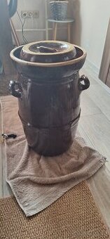 Keramický zelák s víkem 30l