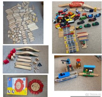 Sety dřevěné - vláčkodráhy/koleje mašinky