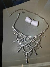 Náhrdelník stříbrný a prsten