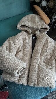 zimní bunda s kapucí beránek vel. S
