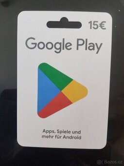 Úplně nová nepoužitá Google play karta
