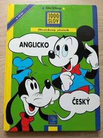 Kniha Obrázkový slovník anglicko český 1000 slov Disney