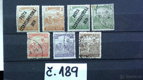 poštovní  známky č.189