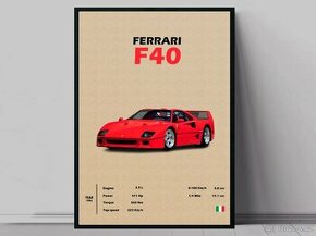 Obraz Ferrari Red F40