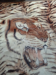 velká deka / přehoz s motivem tygra - 1