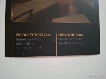 Jednodenní vstupenka do Big one fitness včetně wellness Brno