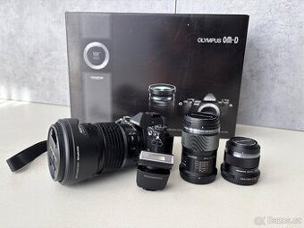 Olympus OM-D E-M5 MK II + 3 objektivy