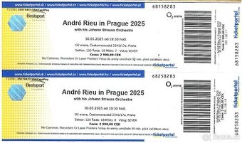 André Rieu Praha 30.5.2025, 19:30 - 2 vstupenky