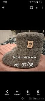 Nové Merino bačkory s visačkou