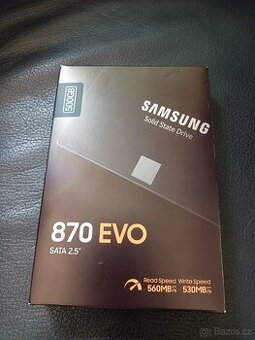SSD Disk Samsung 870 EVO Sata 2.5 " 500 GB, NOVÝ, NEPOUŽITÝ