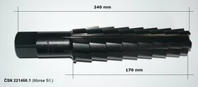 Výstružník kuželový M5/I-II pro Morse kužele (sada ) NOVÉ - 1