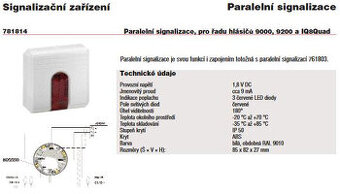 Esser (Honeywell) 781814 optická signalizace - 7ks
