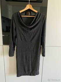 Černé elastické třpytivé šaty Dorothy Perkins