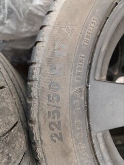 Prodám ALU disky R17 Dezent se zimními pneumatikami 225/50