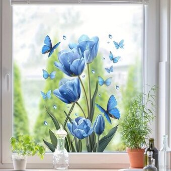 Nálepka na Okno / Zeď / Nábytek - Tulipán