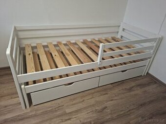 Postel 90x200 SENSO s přistýlkou a 2 zasuvkami